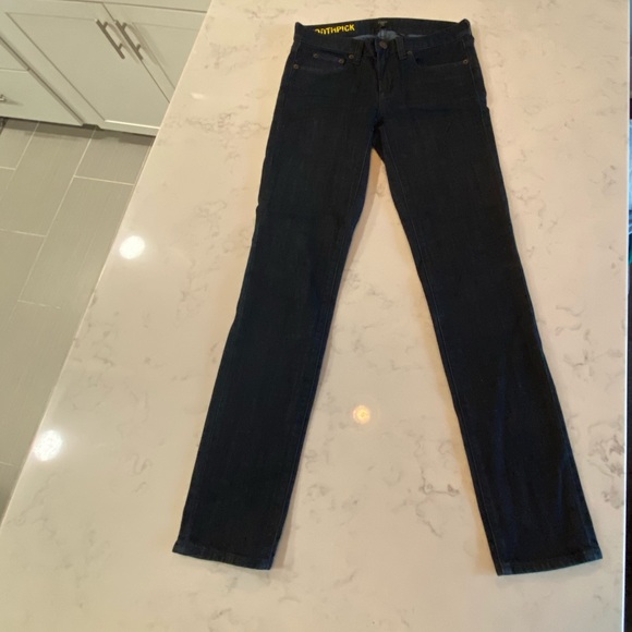 J. Crew Toothpick dark denim ankle jeans size 26 - Picture 3 of 6